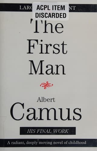 The First Man — Albert Camus