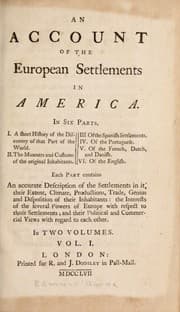 An account of the European settlements in America — Edmund Burke