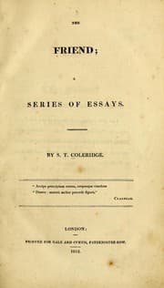 The friend — Samuel Taylor Coleridge