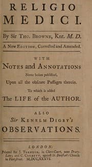 Religio medici — Thomas Browne