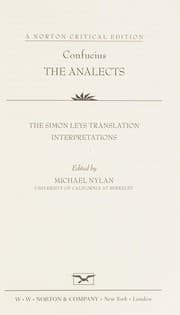 Analects — Confucius