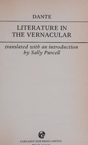 Literature in the vernacular — Dante Alighieri