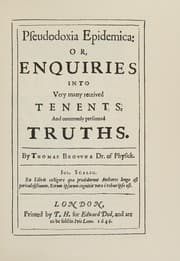 Pseudodoxia epidemica — Thomas Browne
