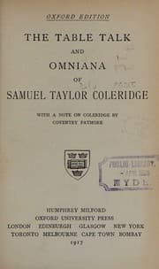 The table talk — Samuel Taylor Coleridge