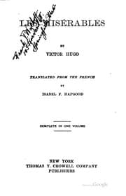 Les misérables — Victor Hugo