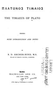The Timaeus of Plato — Plato