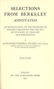 Selections from  Berkeley — George Berkeley