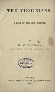 The Virginians. — William Makepeace Thackeray
