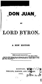 Don Juan. — Lord Byron