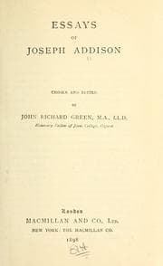 Essays of Joseph Addison — Joseph Addison