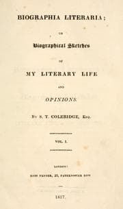 Biographia literaria — Samuel Taylor Coleridge