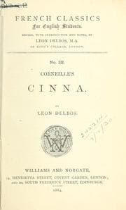 Cinna. — Pierre Corneille