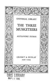 The Three Musketeers — Alexandre Dumas