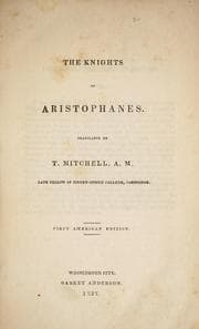 The  knights of Aristophanes — Aristophanes