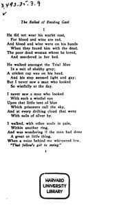 The Ballad of Reading Gaol — Oscar Wilde