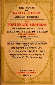 The fortunate mistress — Daniel Defoe