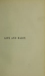 Life and habit — Samuel Butler
