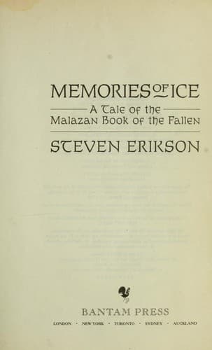 Memories of ice — Steven Erikson