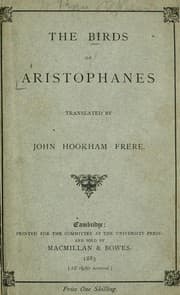 The  birds of Aristophanes — Aristophanes