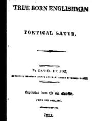 The true born Englishman — Daniel Defoe