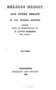 Religio medici — Thomas Browne