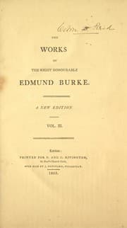 The works of the Right Honourable Edmund Burke. — Edmund Burke